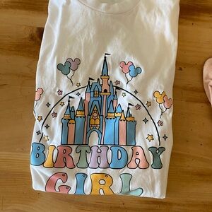 Disney Birthday Girl Castle Graphic Tee